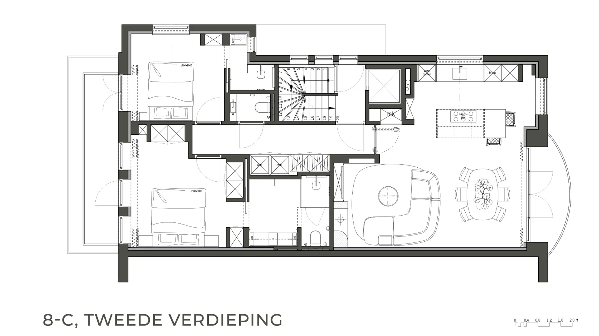 8-C, tweede verdieping