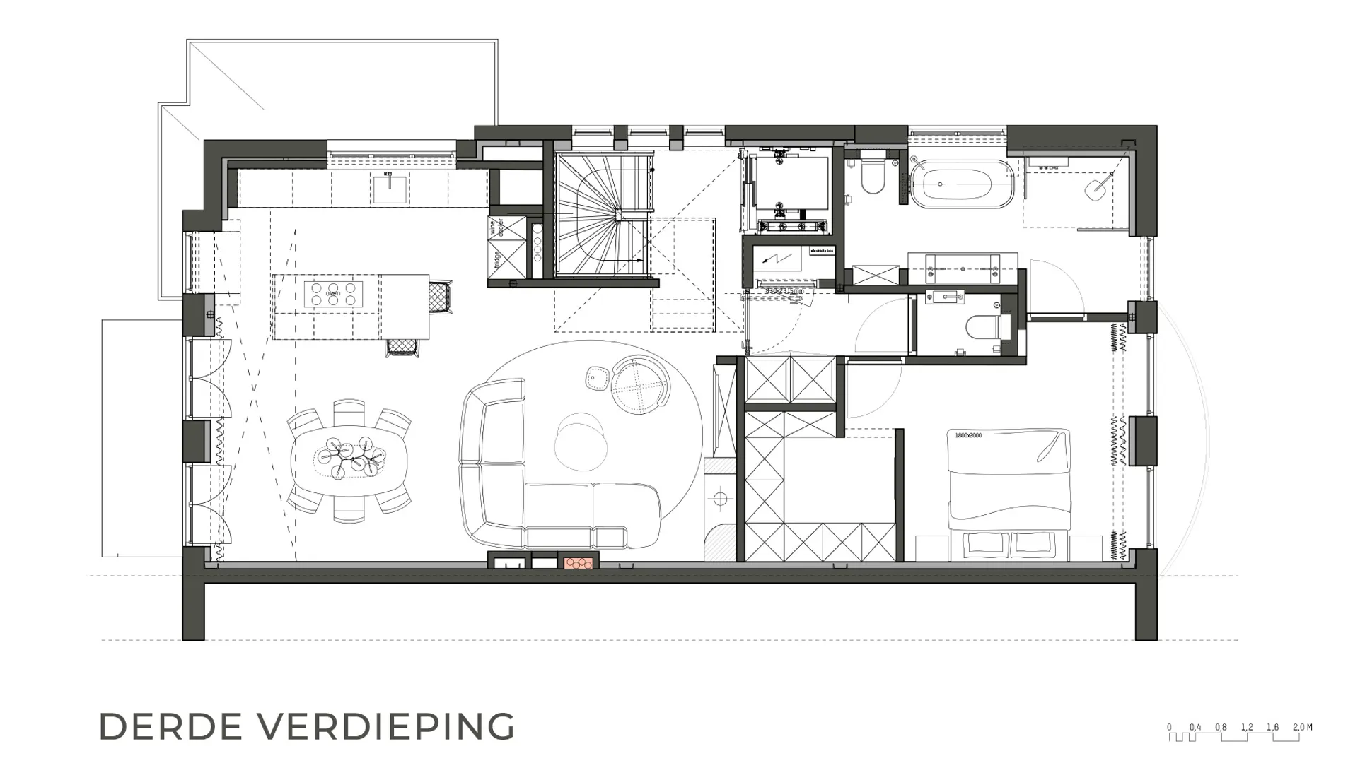 8-D, derde verdieping
