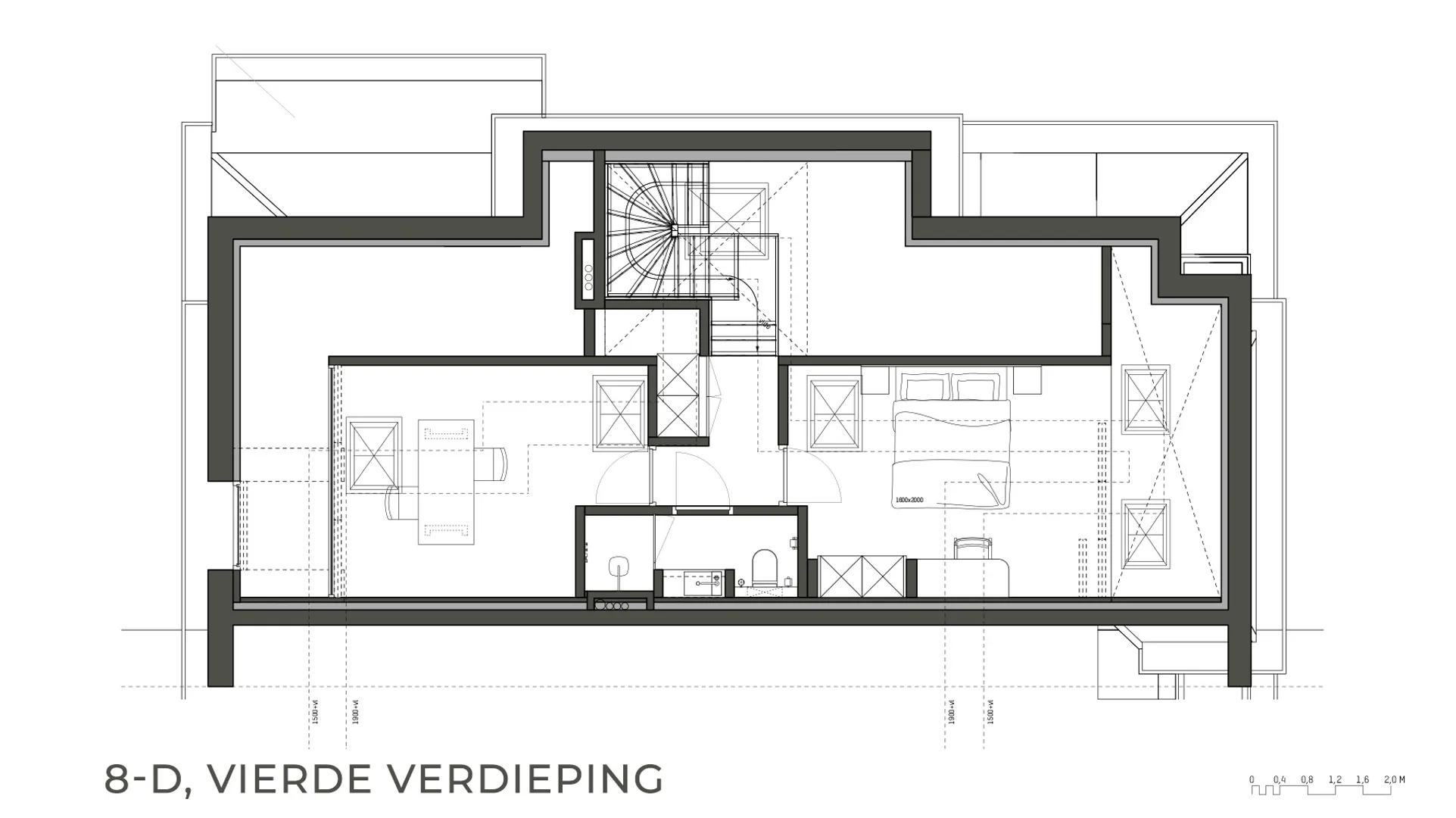 8-D, Vierde verdieping