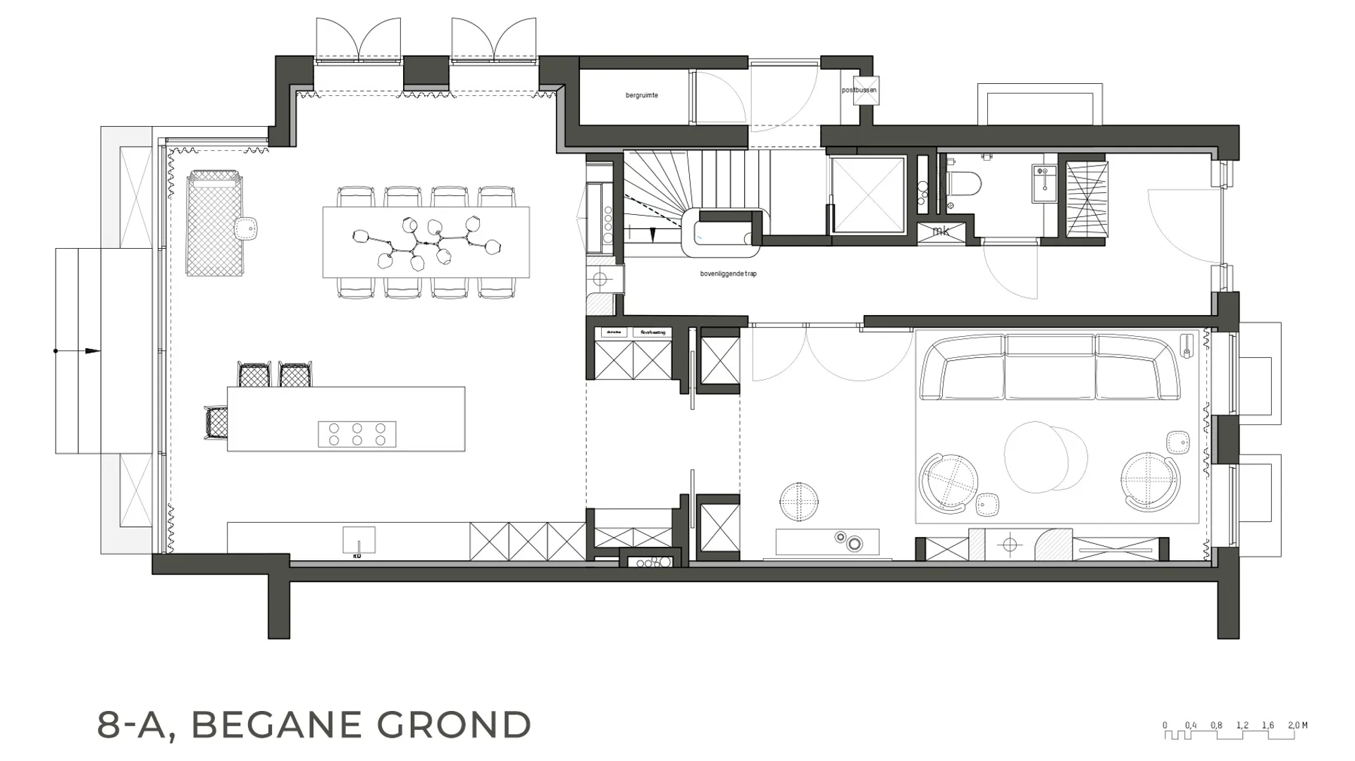 8-A, begane grond
