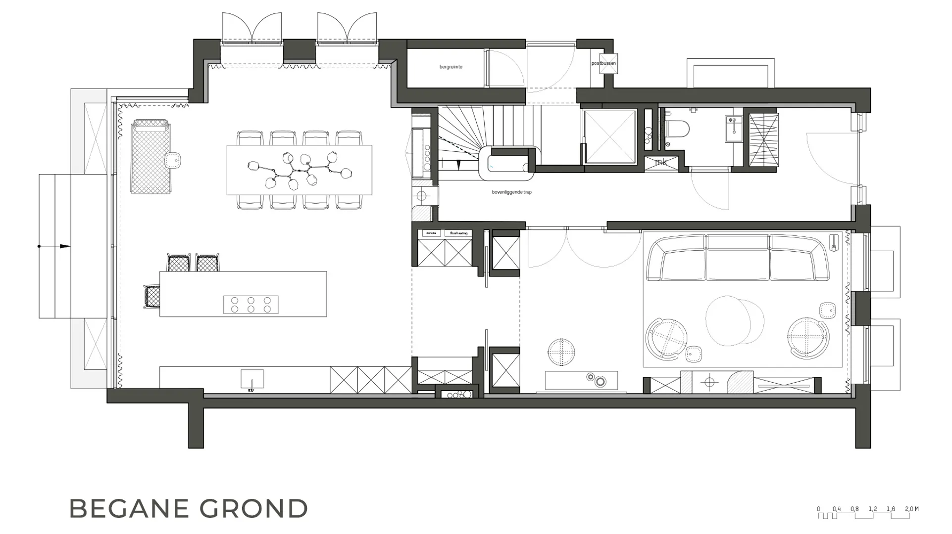8-A, begane grond