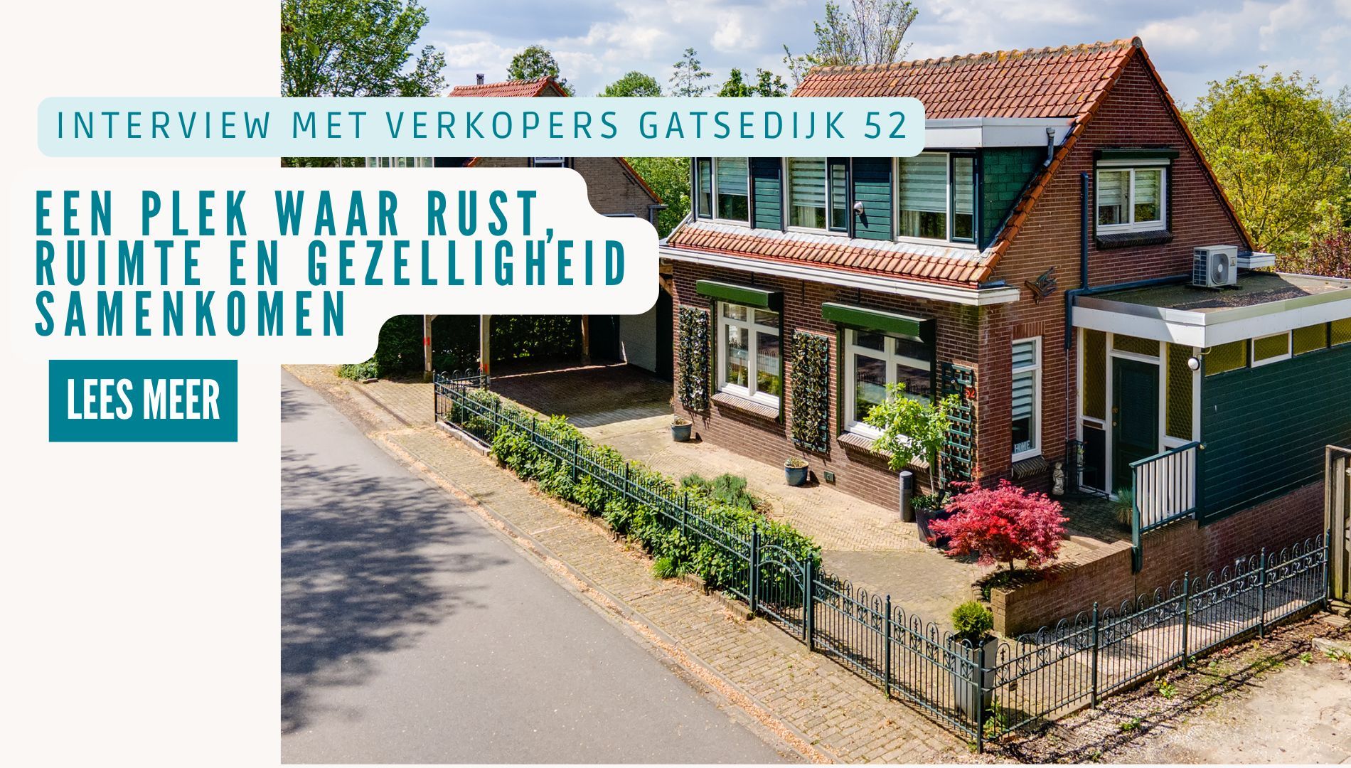 Wonen met uitzicht en sfeer: Gatsedijk 52 in Maasdam